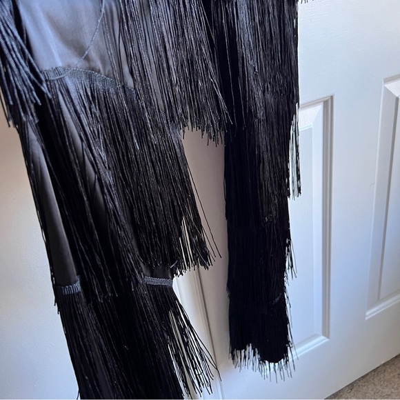 Zara Black Fringe Jumpsuit - Picture 5 of 12